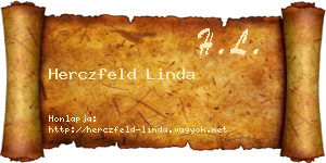 Herczfeld Linda névjegykártya